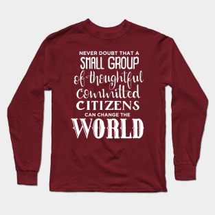 We can change the world! - white Long Sleeve T-Shirt